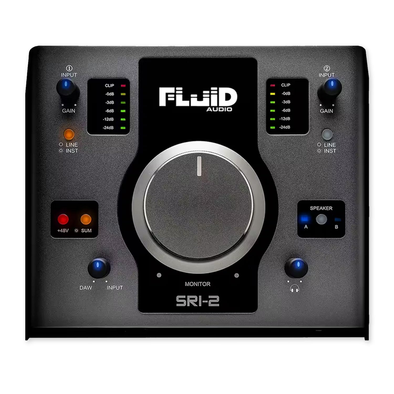 Fluid Audio Interface SRI-2 Interface und Monitor-Controller mit keepdrum Kopfhörer