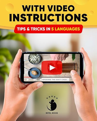 Miniatura 6 de Motel Mouse Humane No Kill Live Catch and Release - Trampas para ratones, reutilizables con cepillo de limpieza, paquete de 2