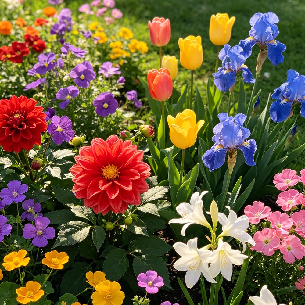 FloresRizoma multicolor - balcón interior exóticas balcón primavera jardín 18bulbos
