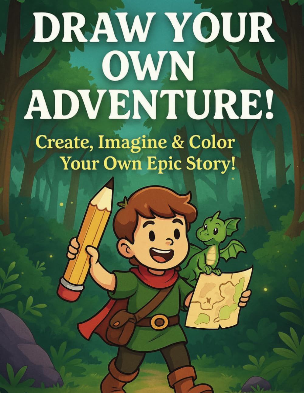 Draw Your Own Adventure!: Create, Imagine & Color Your Own Epic Story — An Interactive Drawing & Writing Book for Kids Ages 5–9