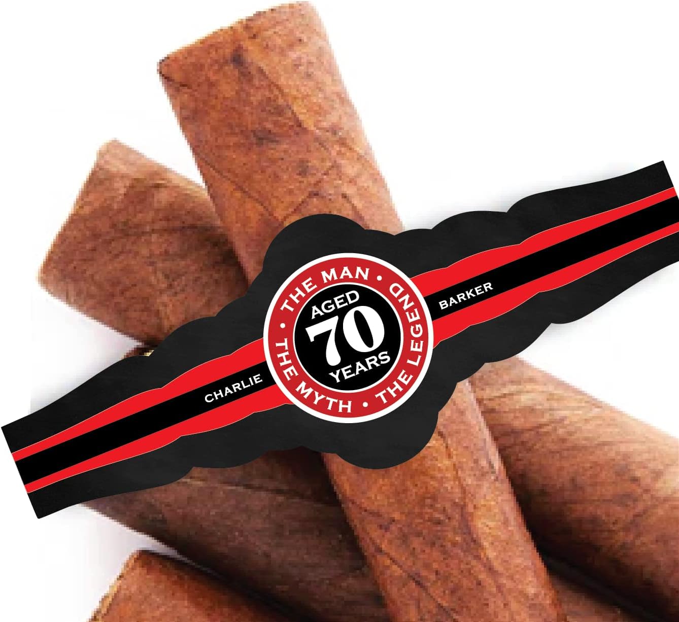 Custom Birthday Cigar Labels, Set of 16 Labels, The Man, The Myth, The Legend