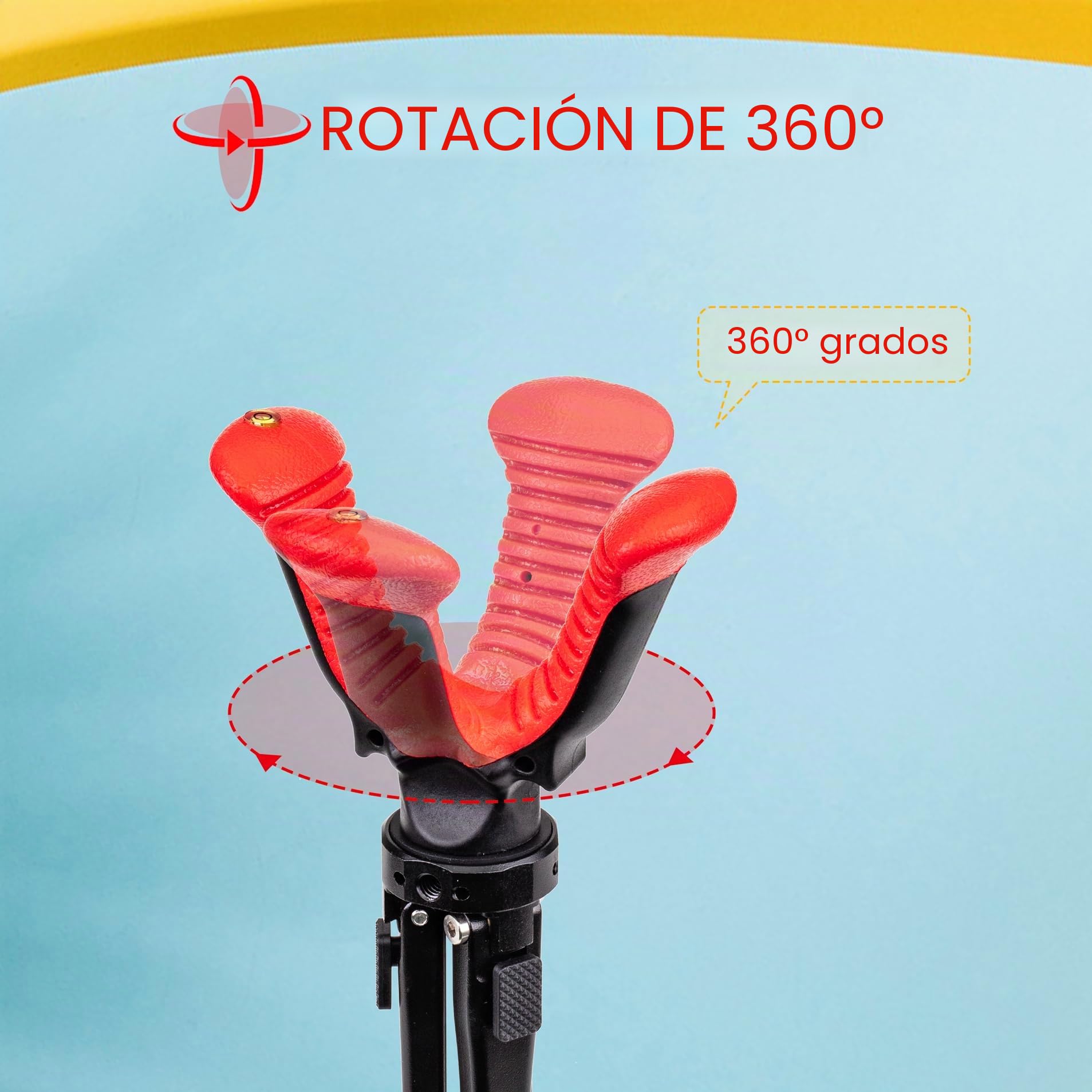Zeadio Soporte de trípode de cámara, soporte portátil ajustable con rotación de 360 grados V-yuk para todas las cámaras