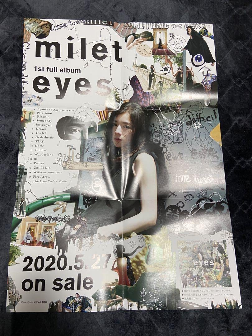 milet eyesアルバムポスター milet eyesアルバムポスター milet - eyes (regular board