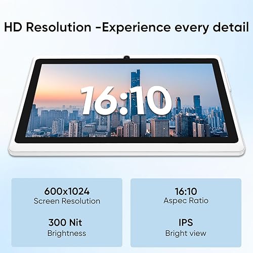 Miniatura 5 de Tablet Android 15 de 7 pulgadas, 9 GB de RAM, 32 GB de ROM de expansión de 1 TB, procesador de cuatro núcleos, cámara dual, WiFi 5G2.4G, Bluetooth,
