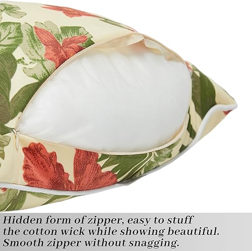 Miniatura 3 de Juego de 2 fundas de almohada lumbares de 12 x 20 pulgadas para exteriores, fundas de almohada rectangulares decorativas para interiores y