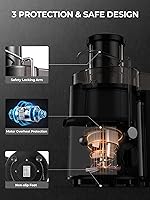 Vista 8 de Máquinas de exprimir, exprimidor HOUSNAT para frutas y verduras enteras con ajuste de 3 velocidades, versión mejorada con motor de 400 W