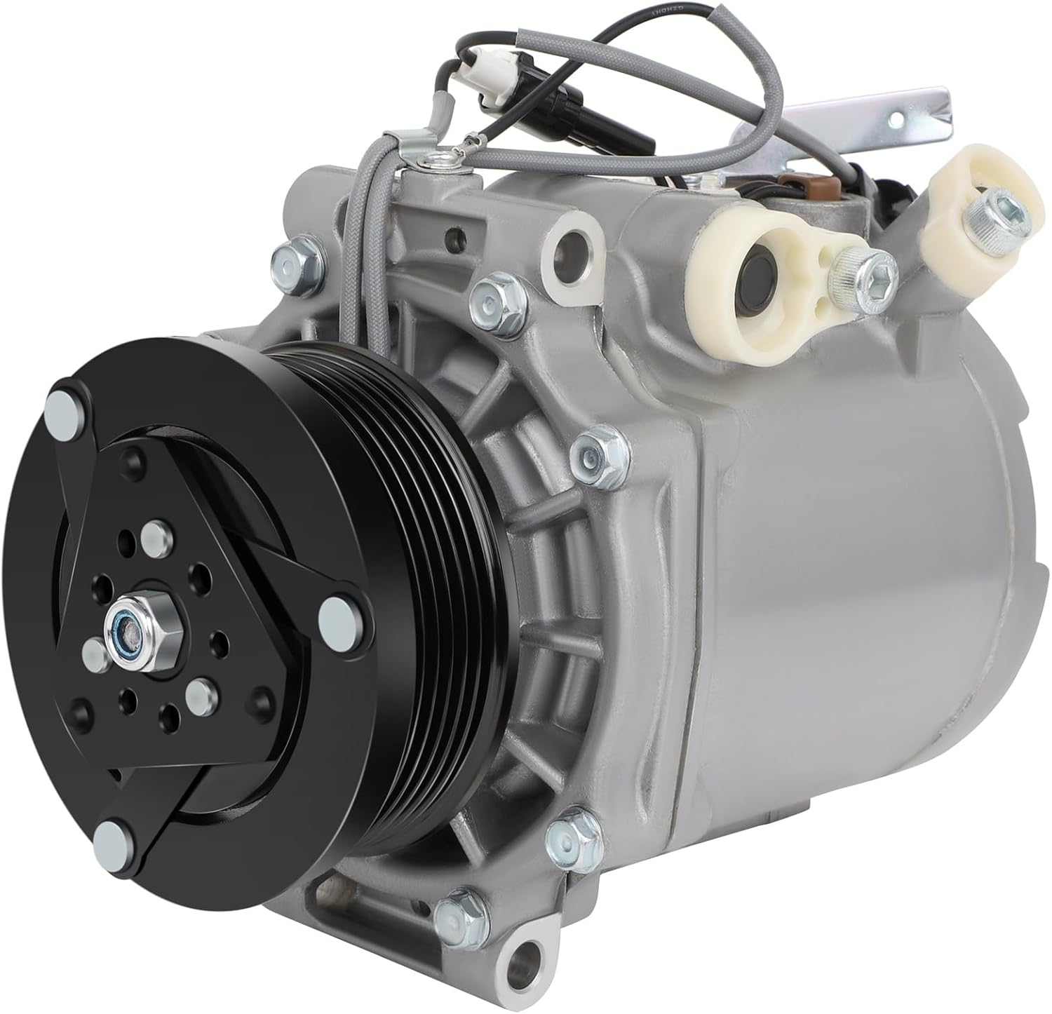 cciyu 6 Grooves AC Compressor with Clutch 2009 for Mitsubishi Lancer 2.4L,2008 for Outlander 2.4L,2008-2009 for Mitsubishi Lancer 2.0L Air Conditioning Compressor for Car 97487,7813A328,140424C