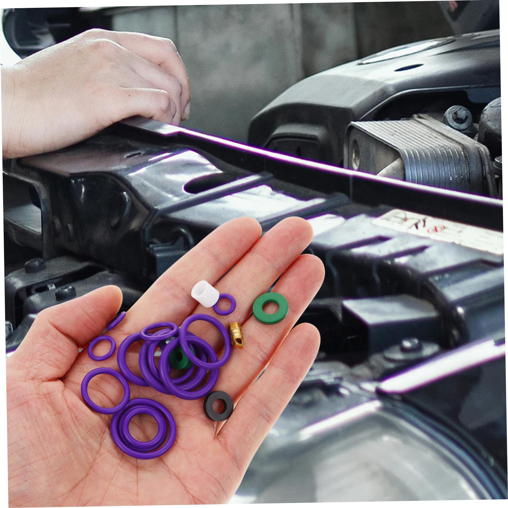 PRETYZOOM 4 Set Anello in Gomma Per Climatizzatore Guarnizione Di Tenuta Anelli Del Condizionatore D'aria Dell'auto Condizionata Perdere Richiudere Kit Guarnizioni Ca Gomma Da Cancellare