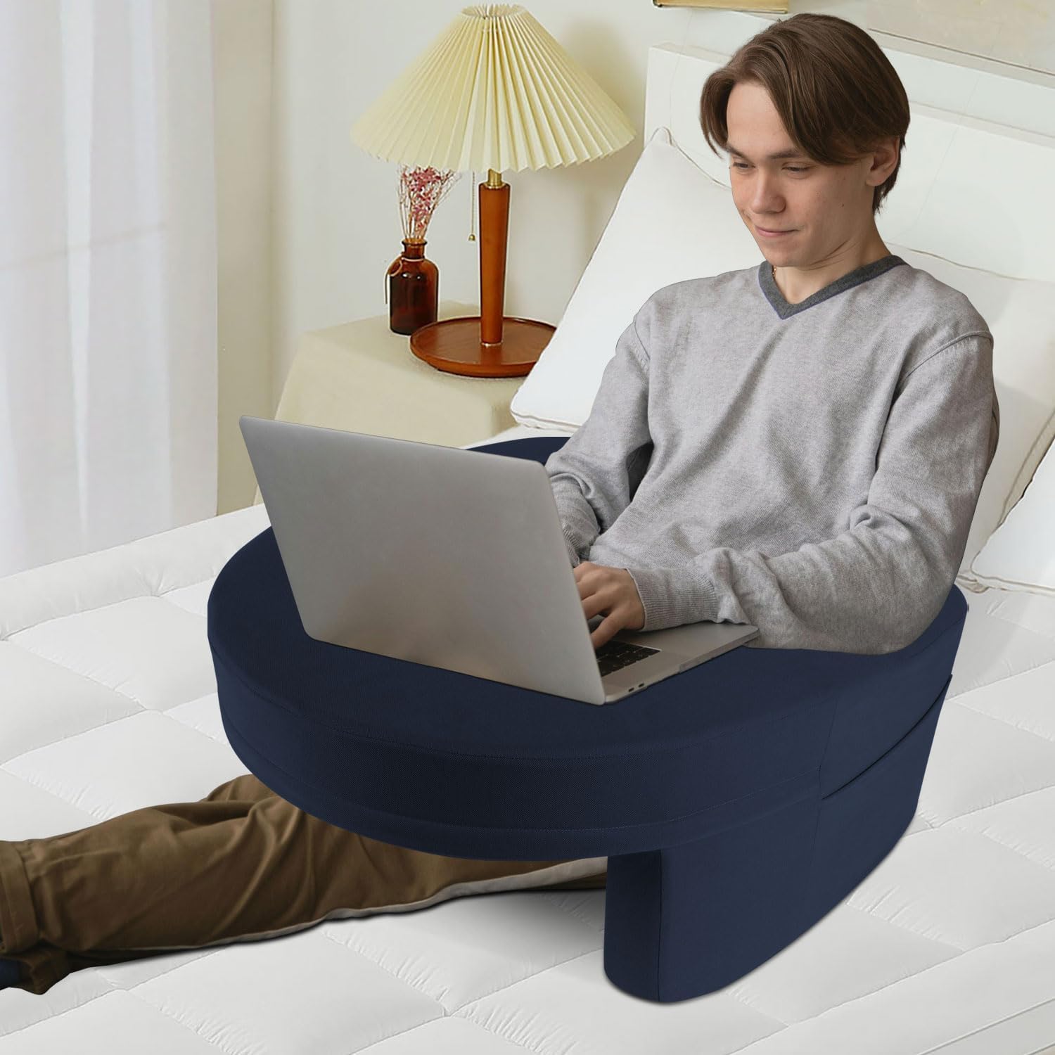 Memory Foam Adjustable Cube Pillow,Foldable Reading Pillow & Sit Up Pillows for Bed,Arm Support Pillow for Sitting Up in Bed/Couch,Bed Pillow for Relaxing, Gaming, Reading, Watching TV Gray…