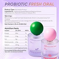 Vista 9 de Spray oral probiótico, combo de sabor a menta y melocotón, espray de aliento con prebióticos y probióticos, frescura duradera, sin alcohol, cómodo