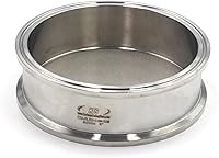 Vista 9 de HFS (R) Placa de filtro de triple abrazadera de 3 pulgadas con filtro de pantalla de 0,5 micrones de acero inoxidable 304 (3 pulgadas, 0,5 micras)