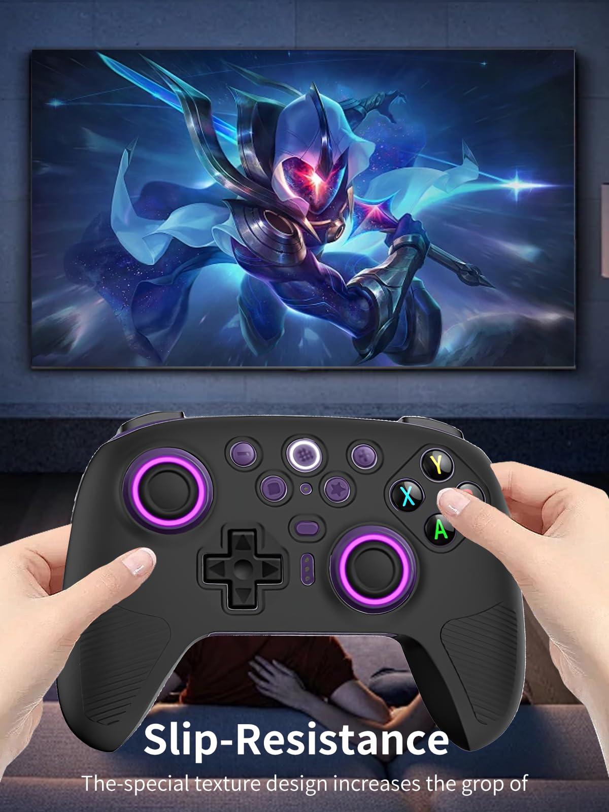 Silikonowe etui ochronne do kontrolera bezprzewodowego 8Bitdo Ultimate 2 z precyzyjnymi otworami i wysokiej jakości materiałami przyjaznymi dla środowiska, odporne na zarysowania, uderzenia, zmywalne