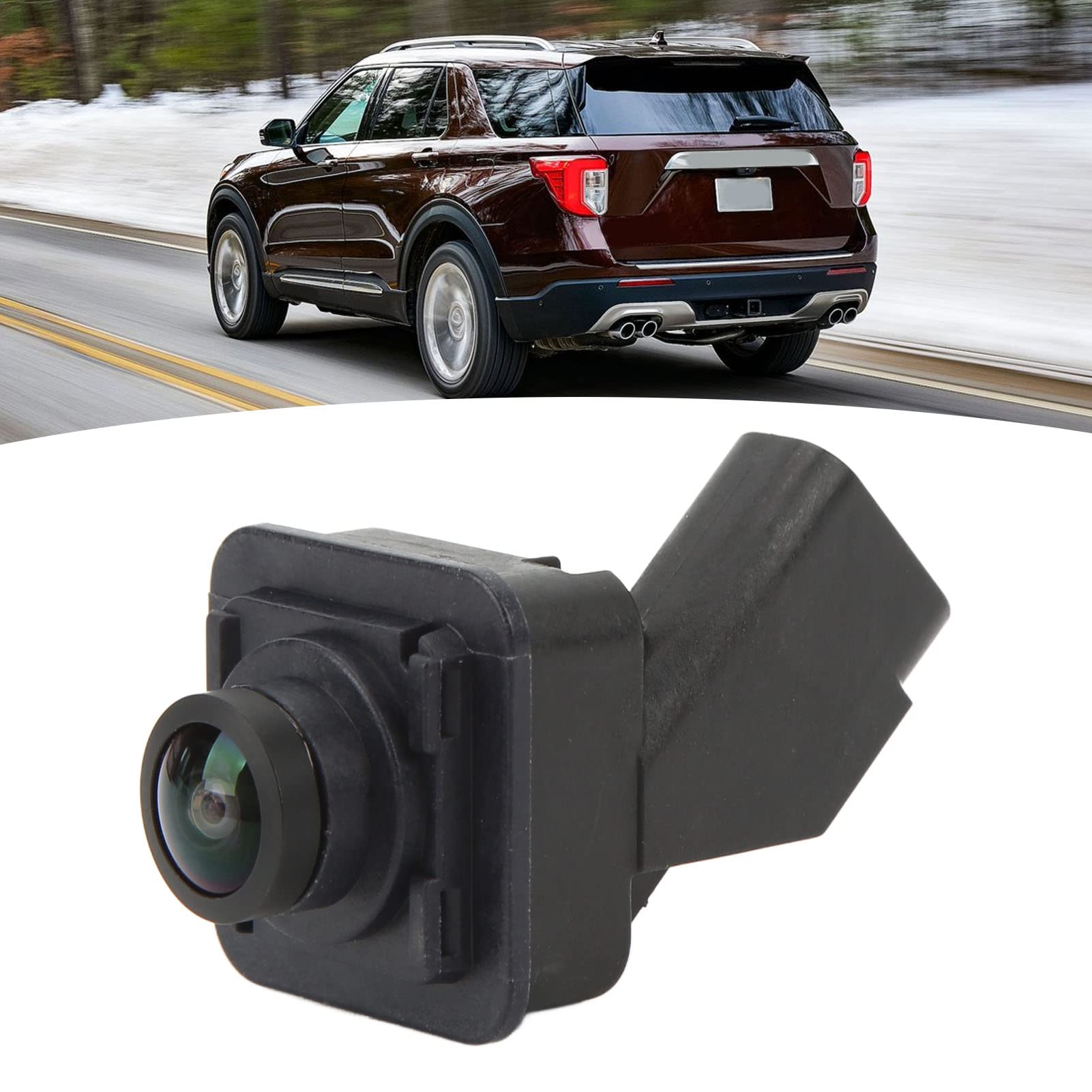 Front Grille Parking Assist Camera For 2016-2019 Ford Explorer – GB5T-19H222-AB, Black
