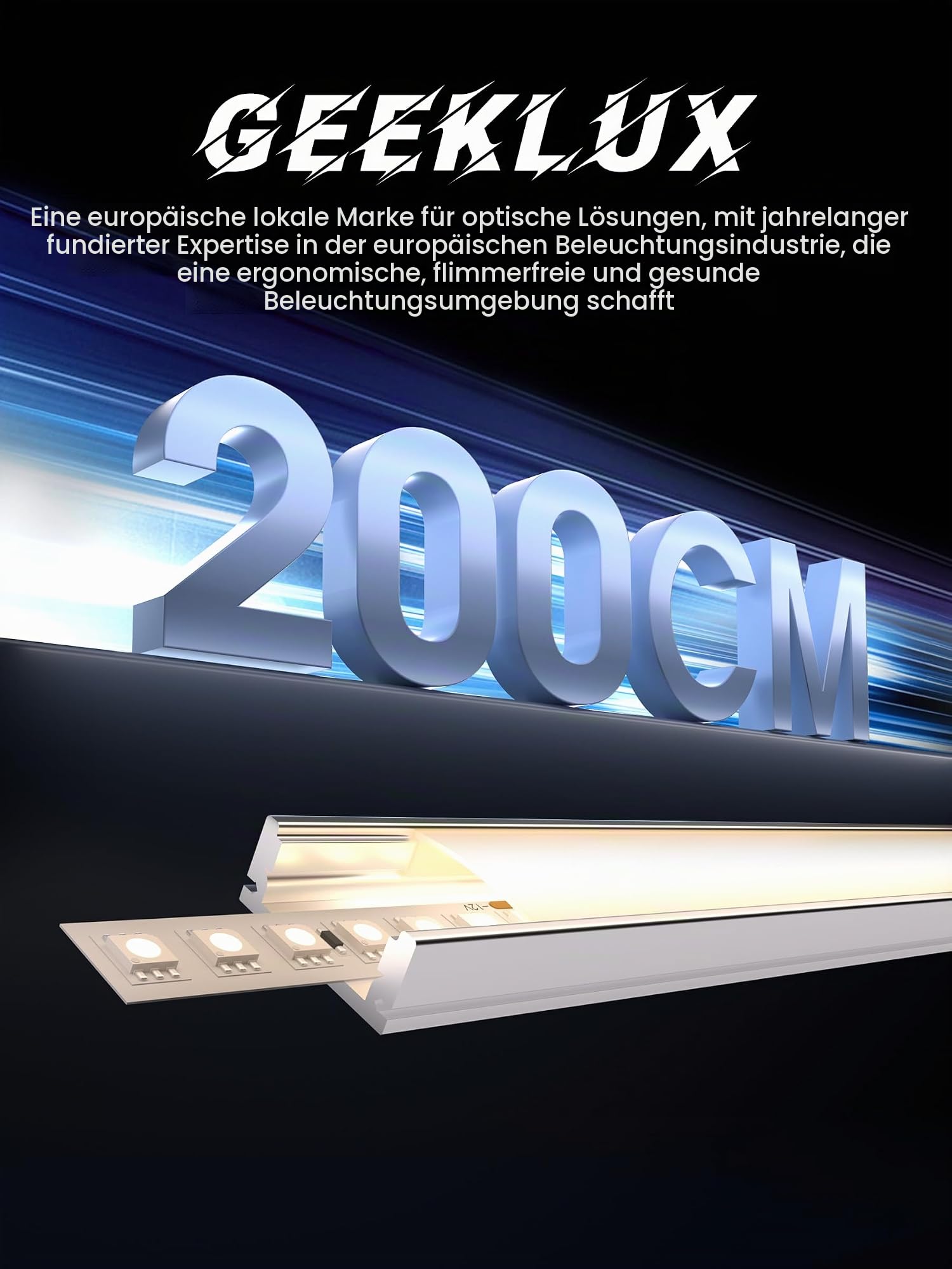 LED Aluminium Profil U-Form 2M*10pcs(20M) mit Milchig Weißer Abdeckung Kanal Diffusor Alu LED leisten Schienen kanalleiste Aluprofil Streifen Profile lichtkanal led strip aluschiene unterputzprofil