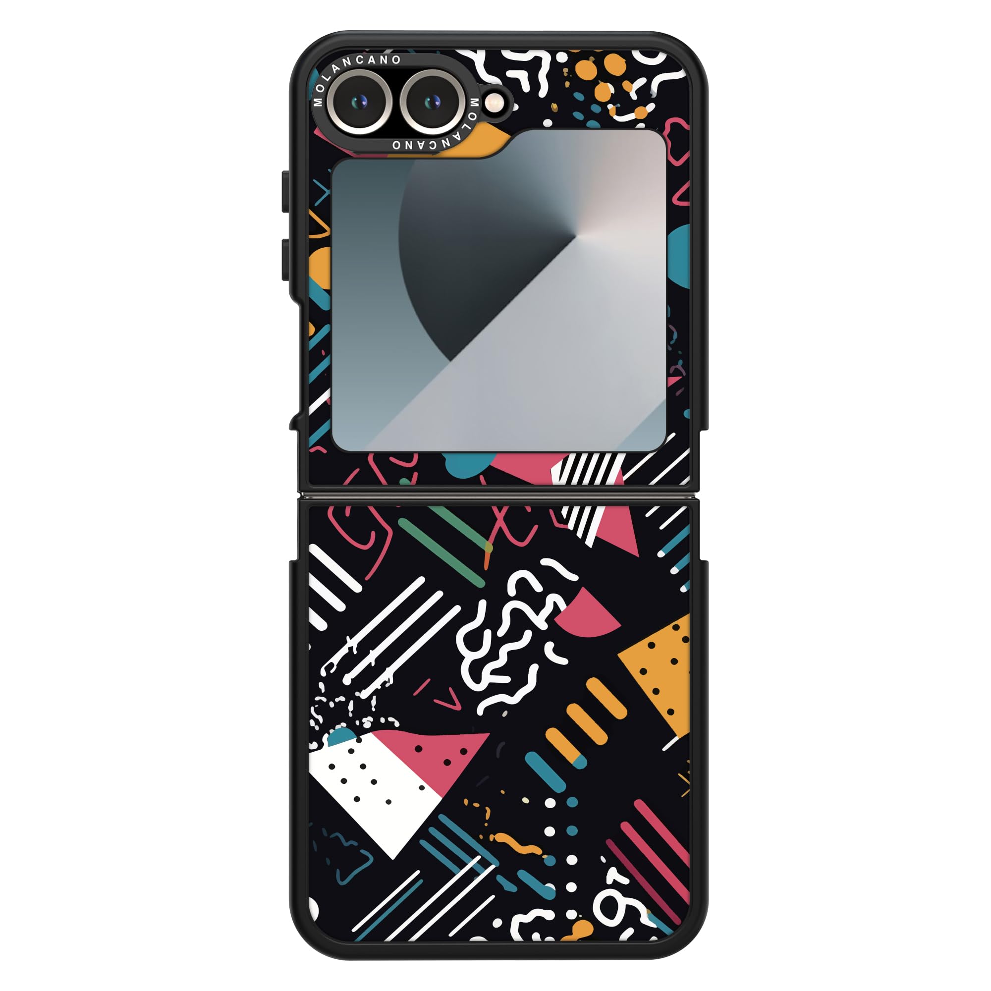 MOLAN CANO Galaxy Z Flip 6 Case with Magnetic & Bumper, Ultra-Durable Shockproof, Compatible with Compatible with MagSafe, Anti-Scratch, Yellowing Resistant, Superior Slim Protection - Dizzy