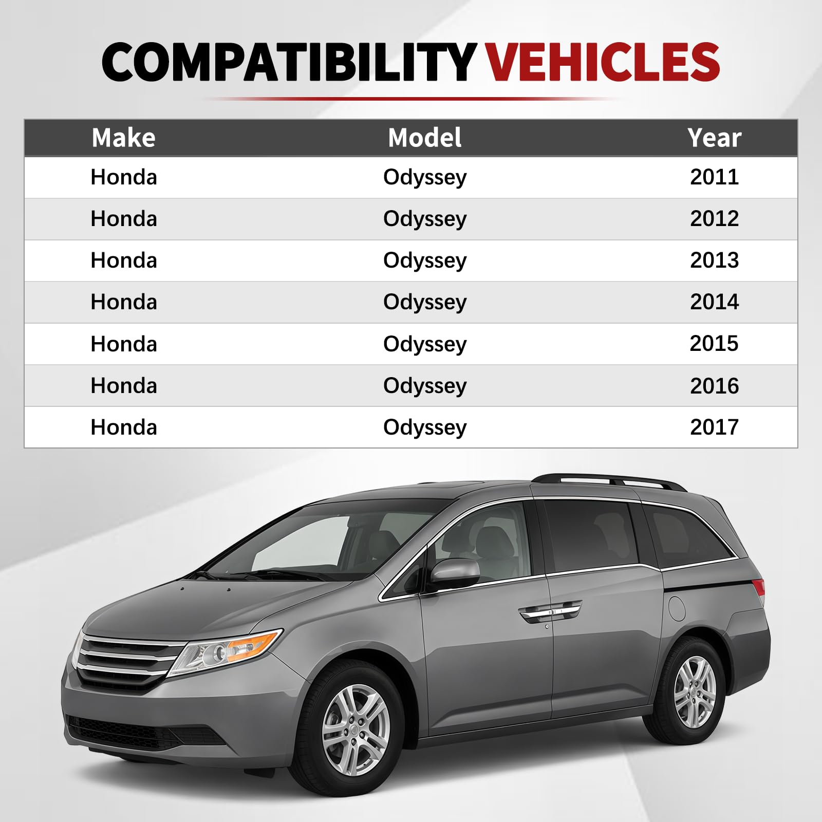 Uszczelka paska uszczelniającego do drzwi 4 szt. pasuje do Honda Odyssey 2011 2012 2013 2014 2015 2016 2017 zastępuje 72410-TK8-A11 72450-TK8-A11 72410-TK8-A21 72450-TK8-A21