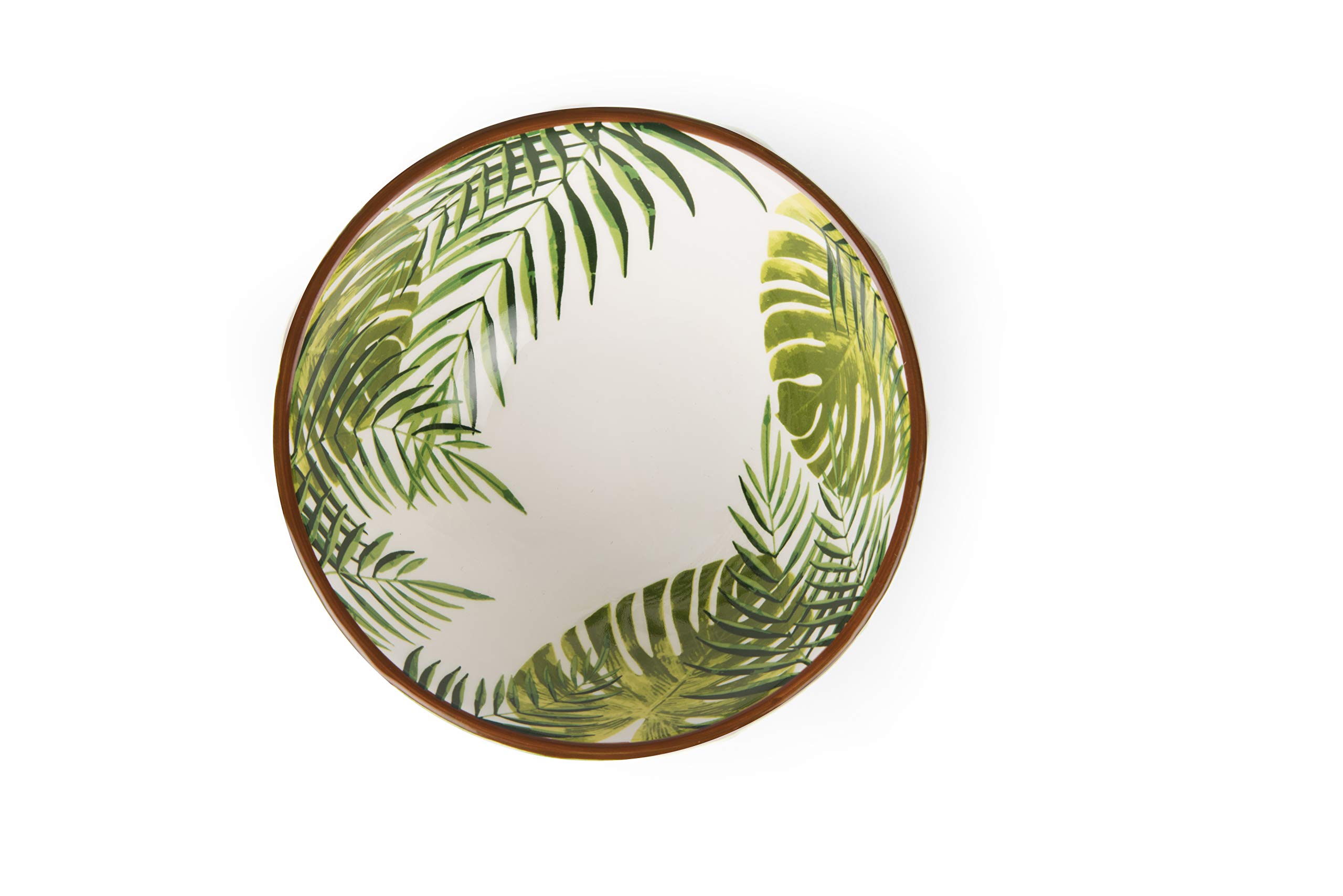 Excelsa Foliage Set 4 Ciotole, Ceramica, Verde