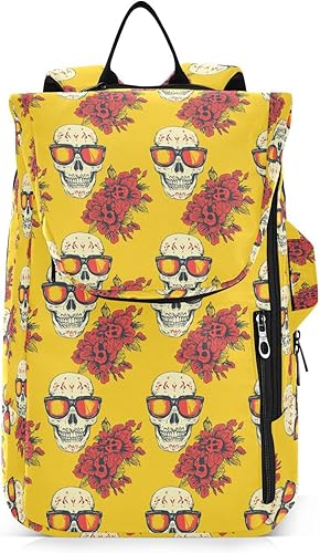 Sporting Goods - Bolsa de tenis de gran almacenamiento, estilo mexicano, Cinco de Mayo, gafas de sol de calavera, 3 raquetas de bádminton para