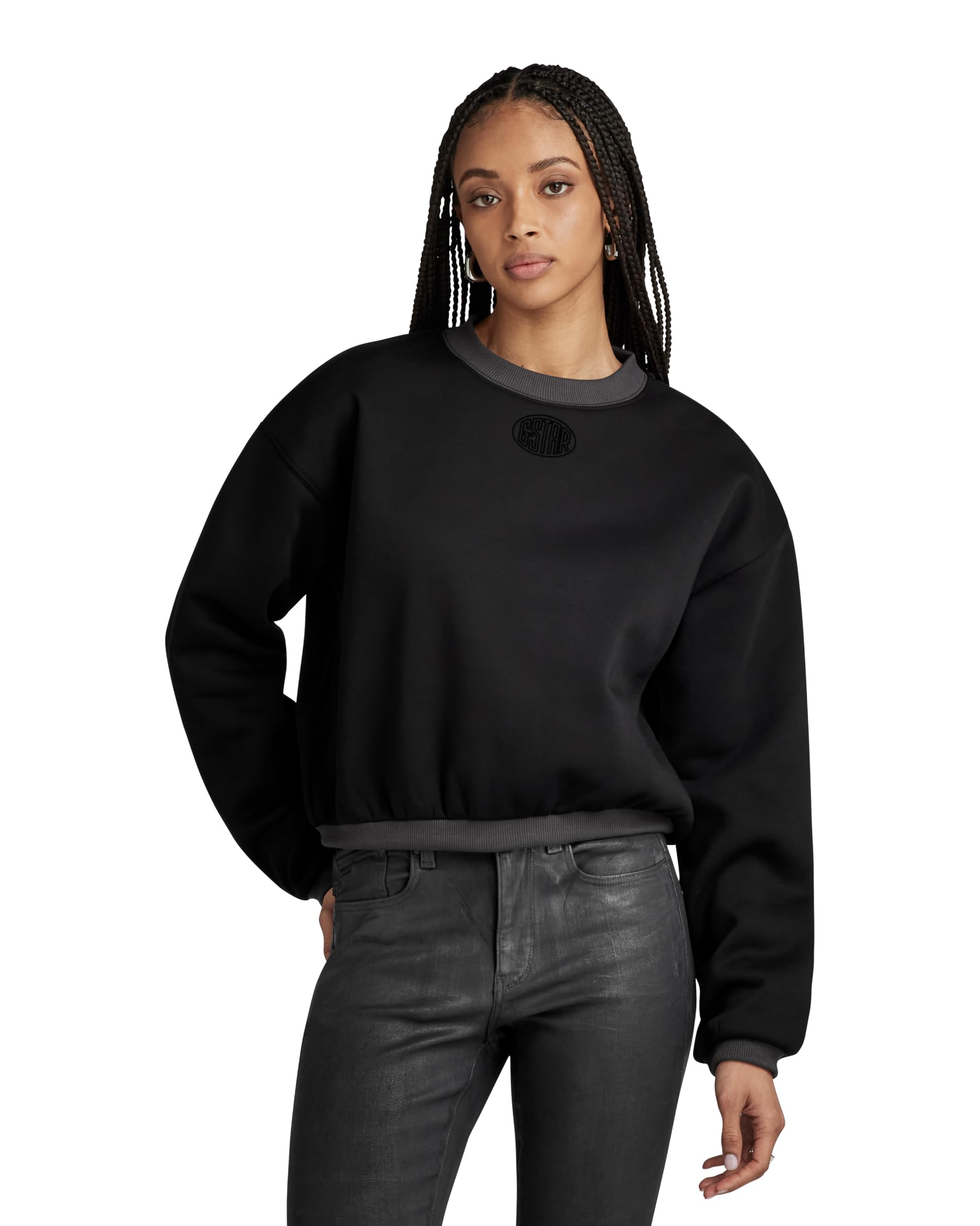 G-STAR Damen Badge Logo Oversized Sweater