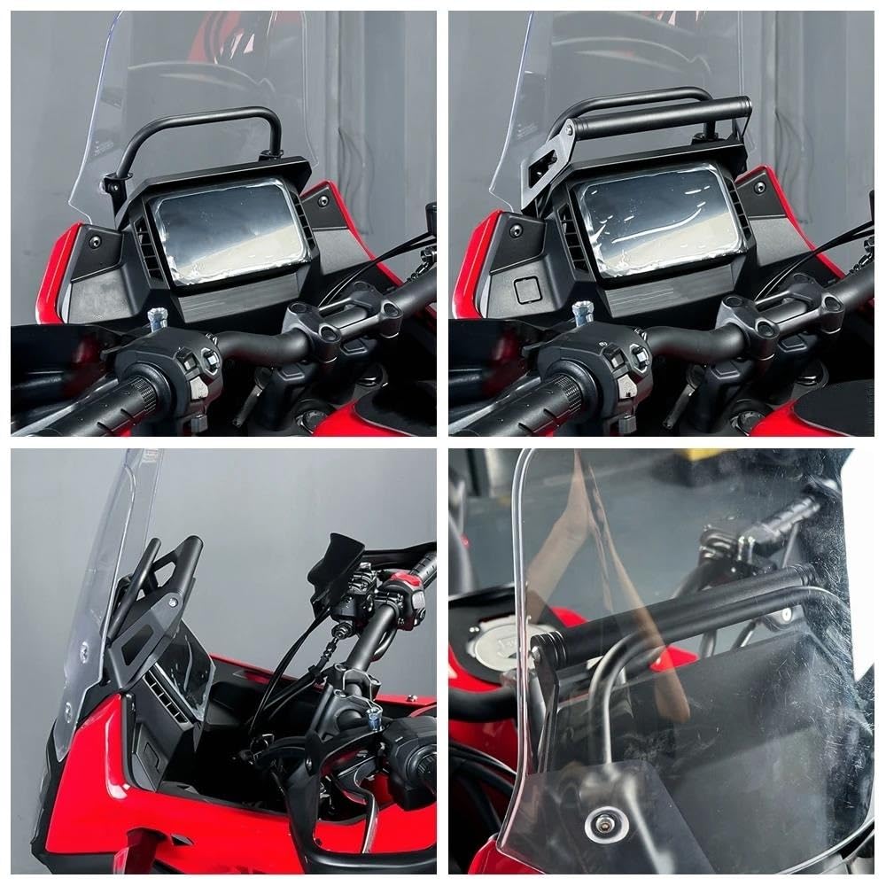 Soporte Navegación Motocicleta Soporte Navegación GPS Extensión Manillar Teléfono Manillar Motocicleta para NX400 NX500 NX 400 500 2024 Soporte Teléfono Móvil