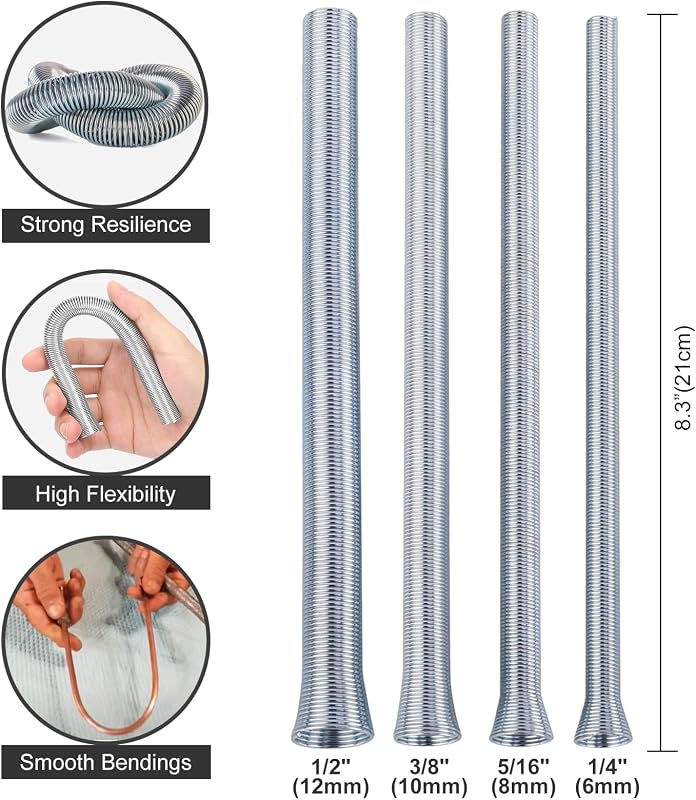 FreeTec 9 részes fékcsőperemező készlet - PVC és rézcső vágó, csőhajlító, 3-42 mm méretű csövekhez, autó fékcső javításhoz
AI: I've created