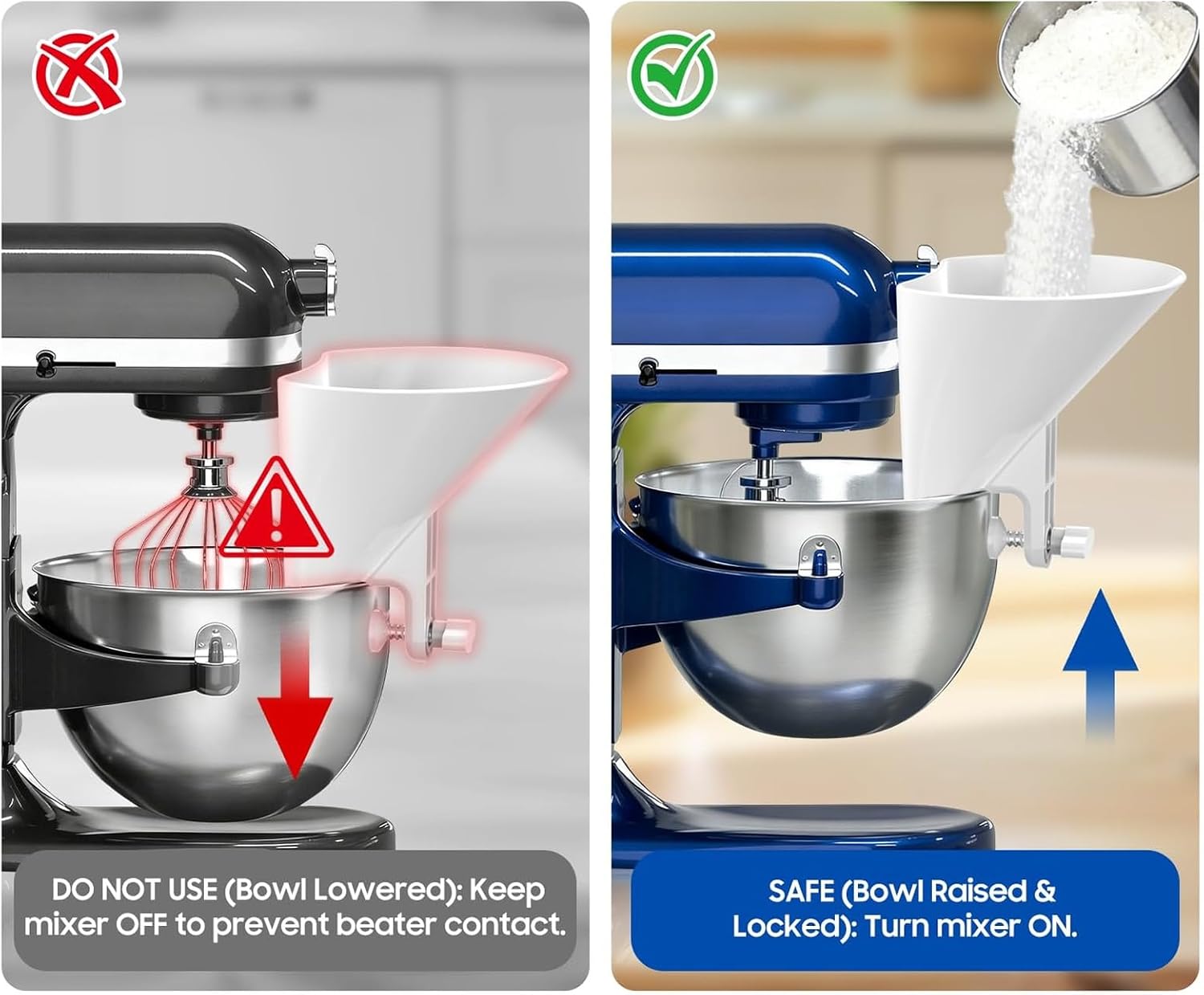 Flour Funnel, Spare Part, Effortless Setup