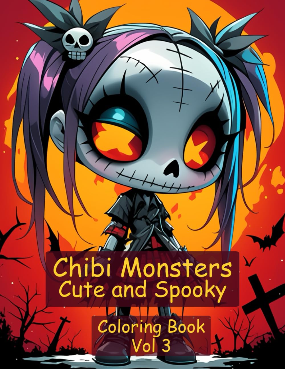 Chibi Monsters: Cute and Spooky Coloring Book Vol 3