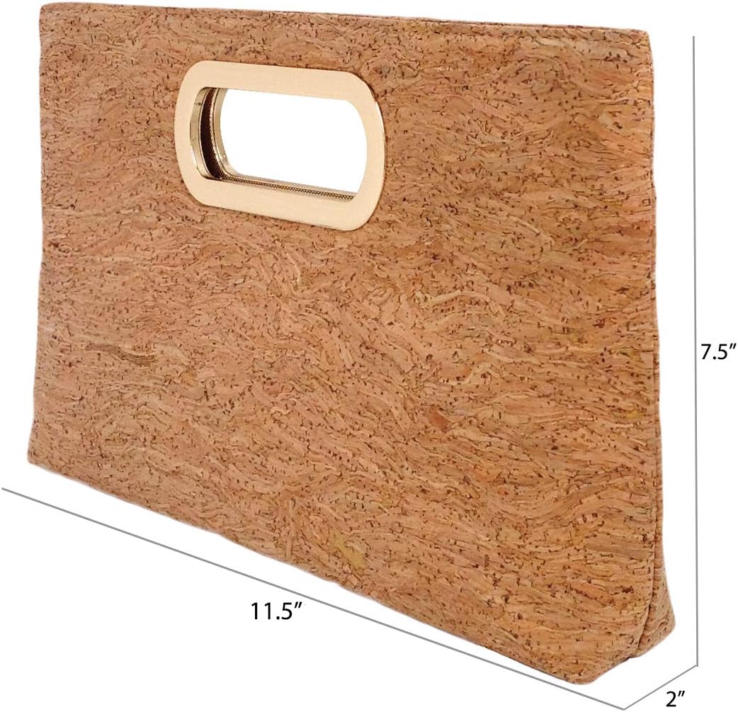 JNB Cork Top Handle Clutch