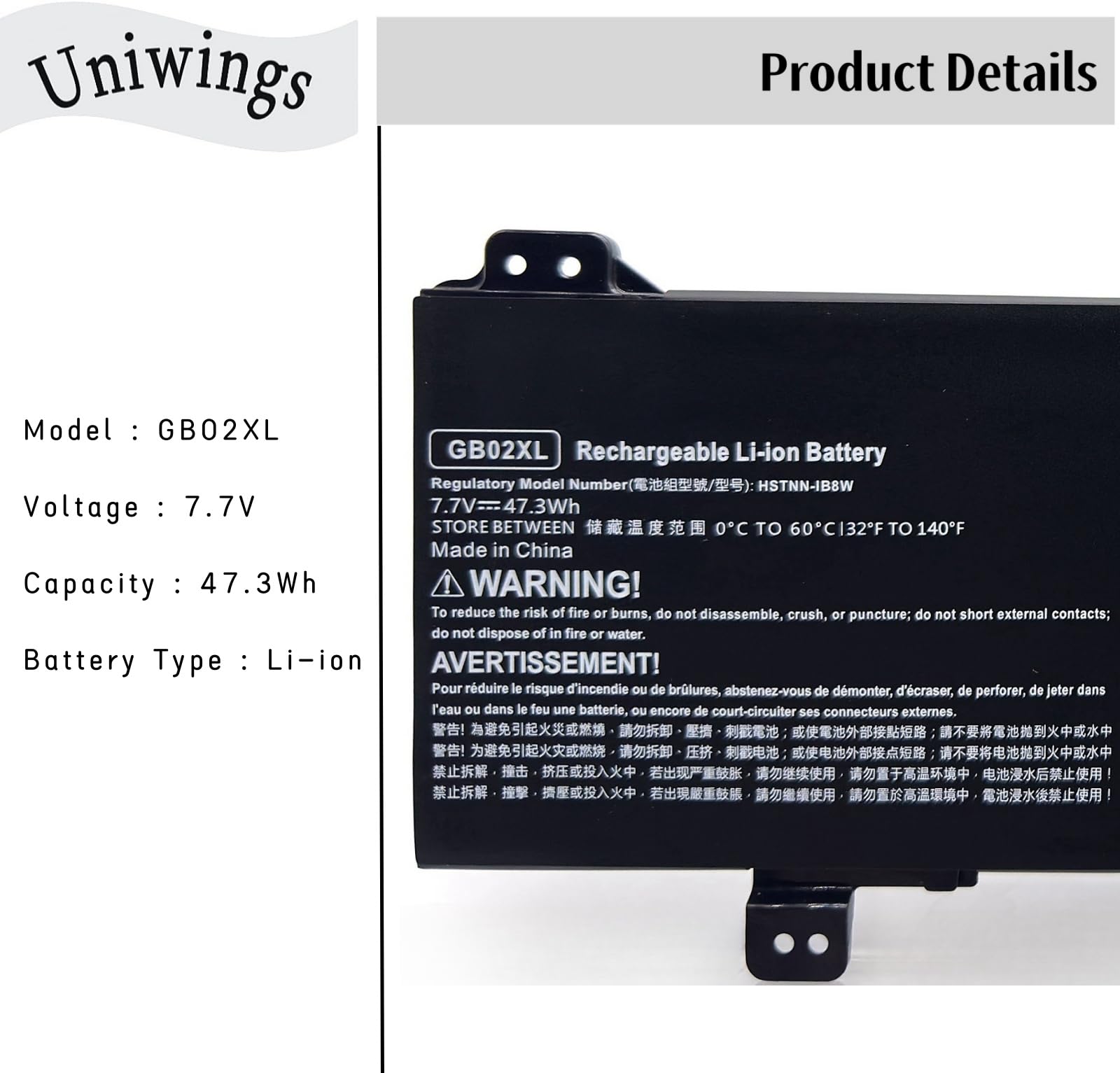 Amazon.com: HCSK GB02XL Laptop Battery Compatable with Hp