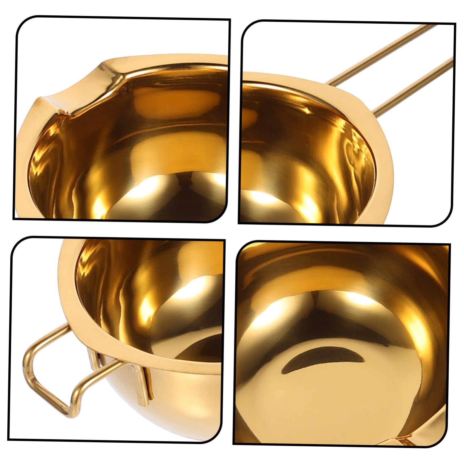 CIYODO 1pc Stainless Steel Melting Pot for Chocolate Cheese Double Boiler Kitchen Gadget for Baking Easy Pour Design Smooth Craftsmanship