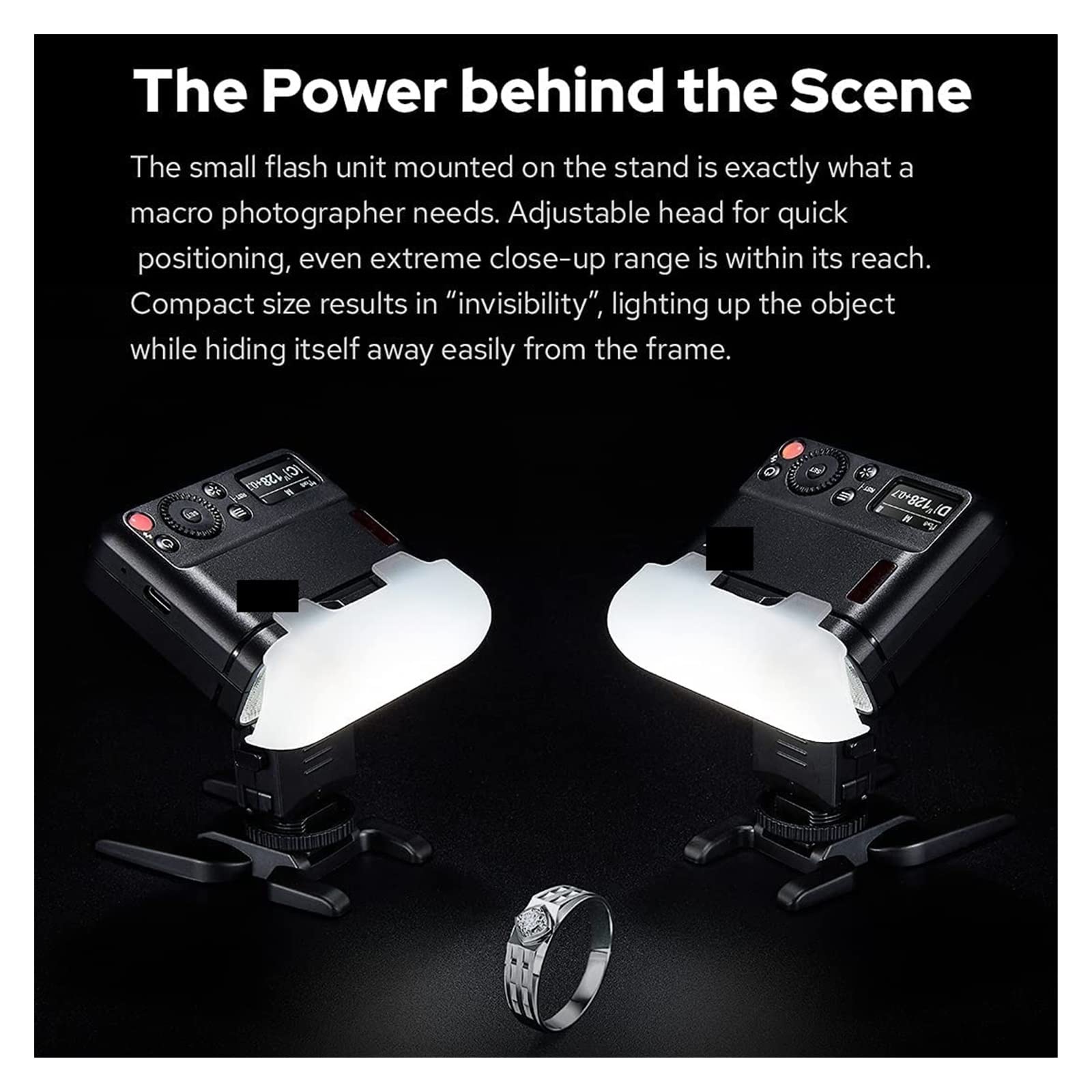 Lampa błyskowa makro Kolorowa lampa błyskowa TTL 2,4 GHz Bezprzewodowe sterowanie Lampa błyskowa Do fotografii studyjnej(4,X2T Trigger Bundle)