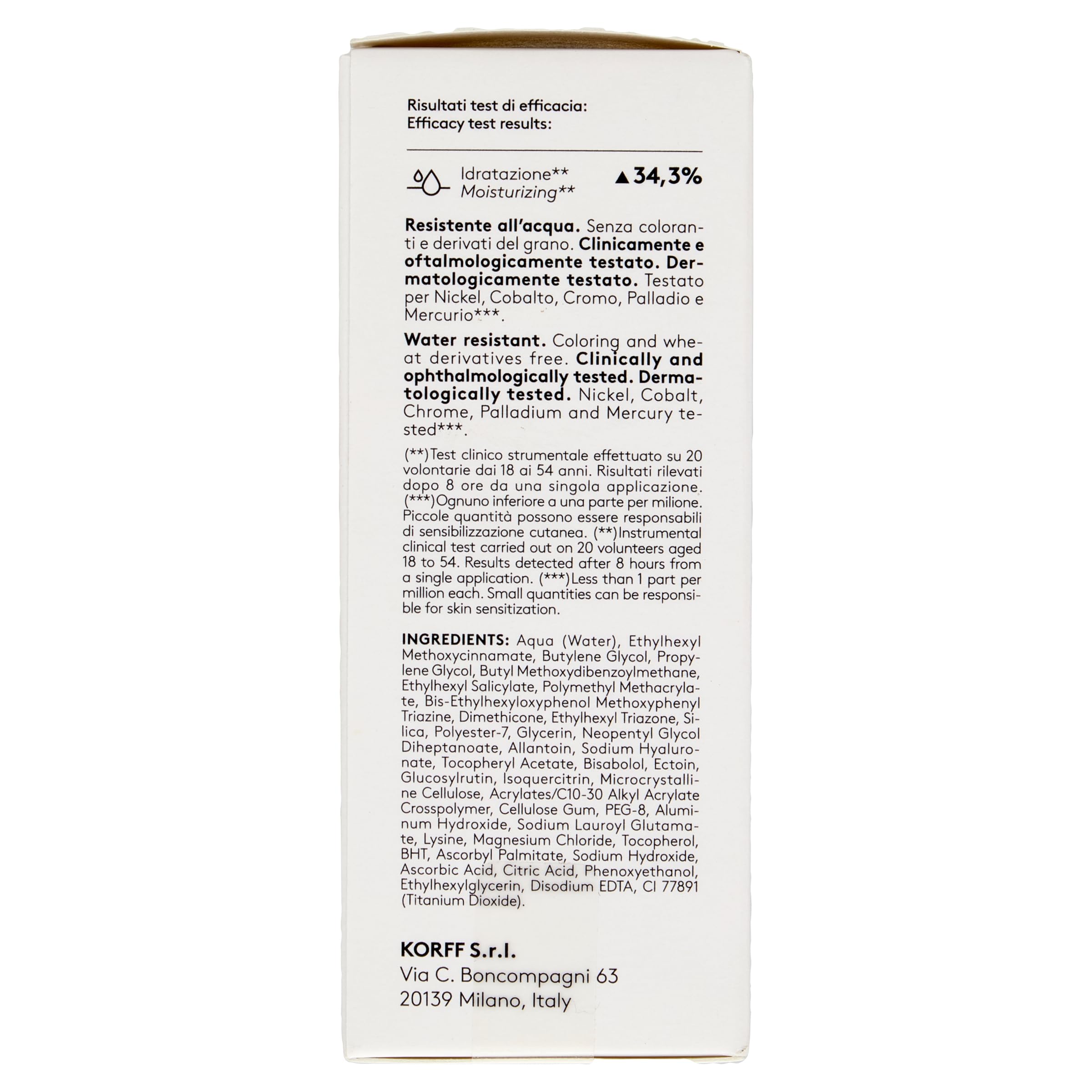 Korff 365 Protection Serum do twarzy SPF 50+, bardzo wysoka ochrona przed słońcem, nawilżanie 8h, płynna tekstura, odpowiednia dla wszystkich rodzajów skóry, opakowanie 30 ml