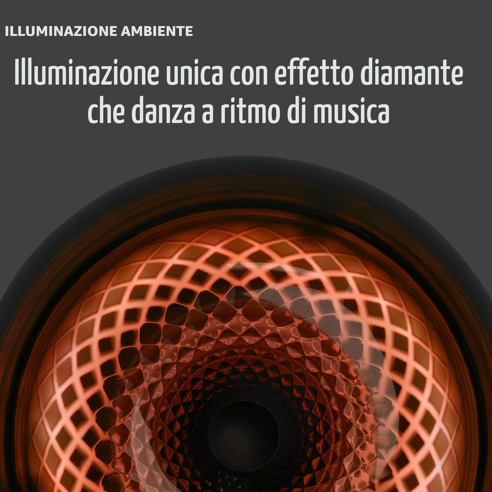 Harman Kardon Aura Studio 4, Altoparlante Bluetooth Wireless, Design Elegante ed Effetti di Luci e Colori a Ritmo di Musica, Suono Stereo di Alta Qualità, Nero