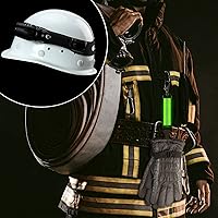 Vista 6 de 4 herramientas de bombero, incluye 2 bandas para casco de bombero, 2 correas para guantes, banda para casco de bombero, correa de seguridad