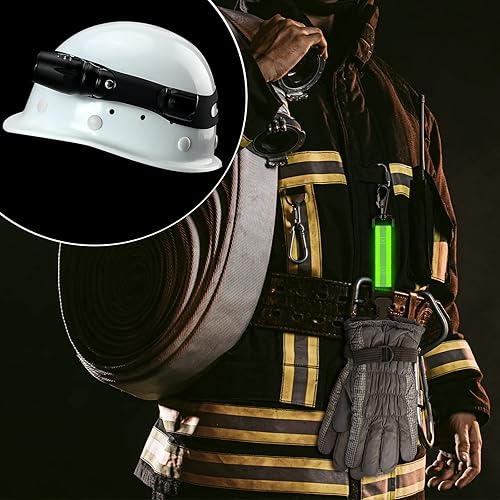 Miniatura 6 de 4 herramientas de bombero, incluye 2 bandas para casco de bombero, 2 correas para guantes, banda para casco de bombero, correa de seguridad con