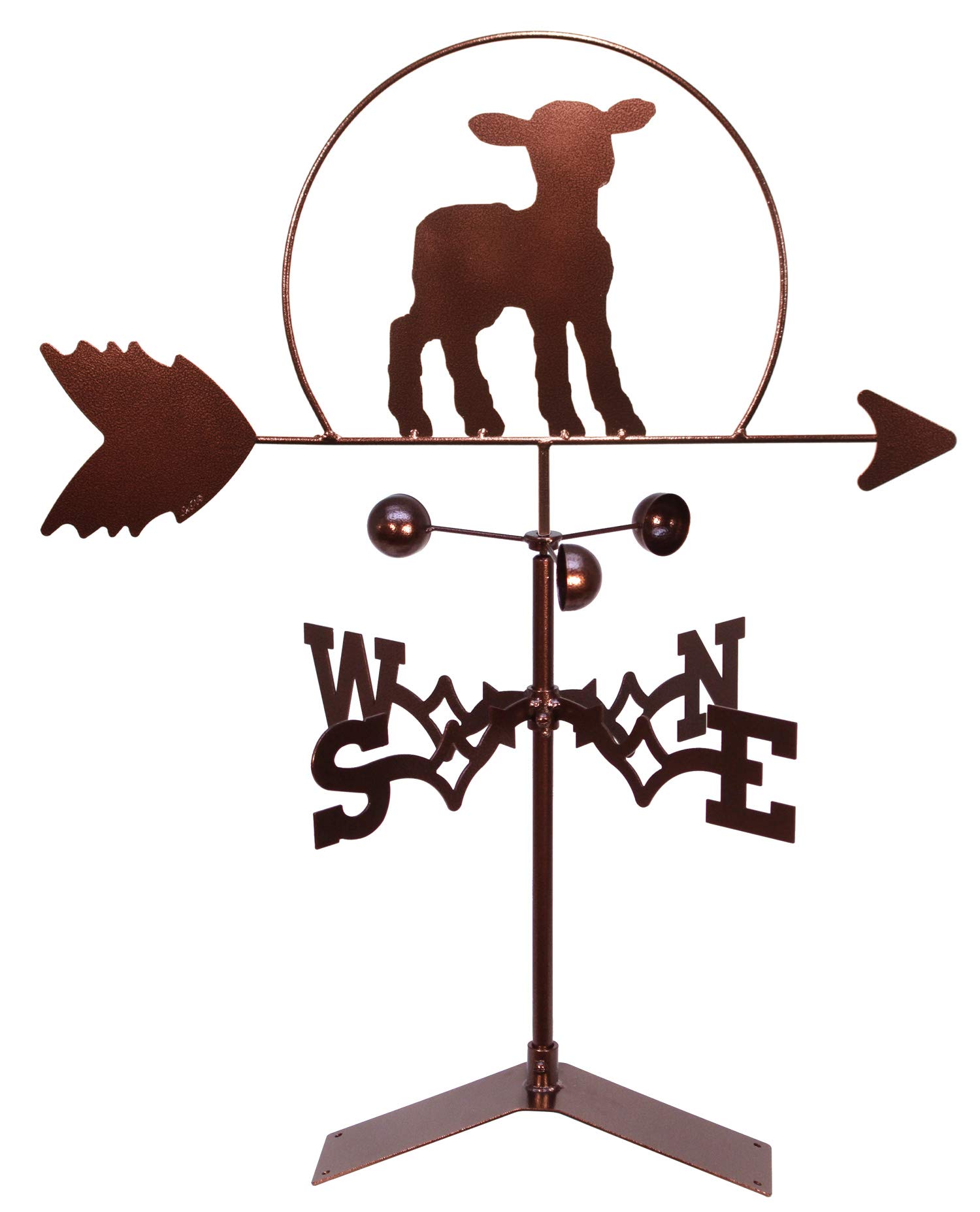 SWEN Products Lamb Sheep Weathervane (Roof Mount Included)