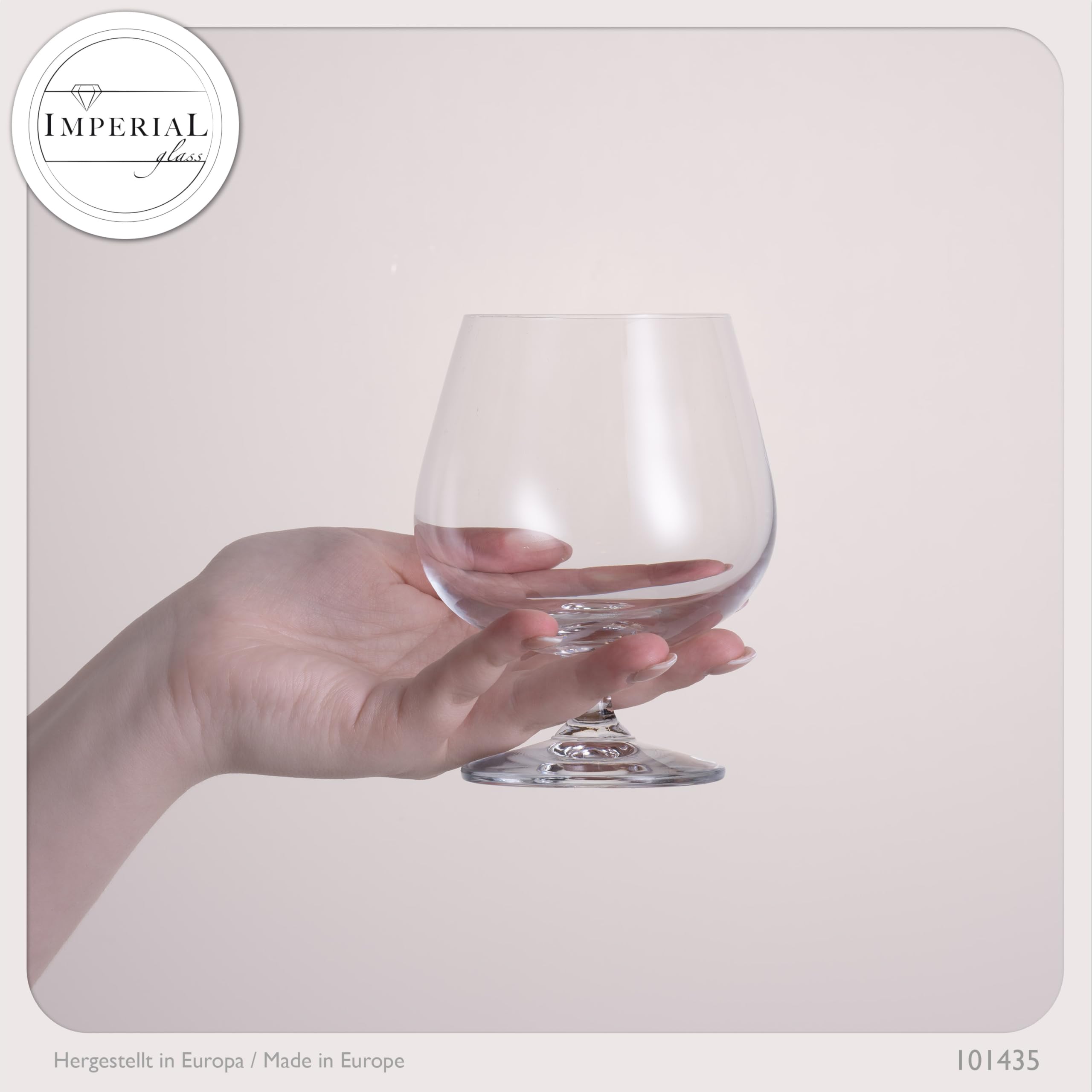 IMPERIAL - Set di 6 bicchieri da cognac in vetro cognac da 480 ml