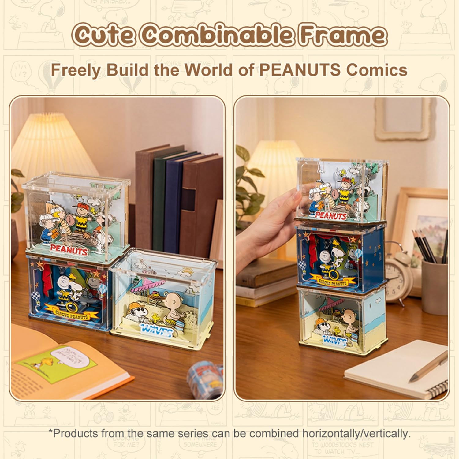 Amazon.com: puremind Snoopy Baseball Miniature Wooden Puzzle Kit