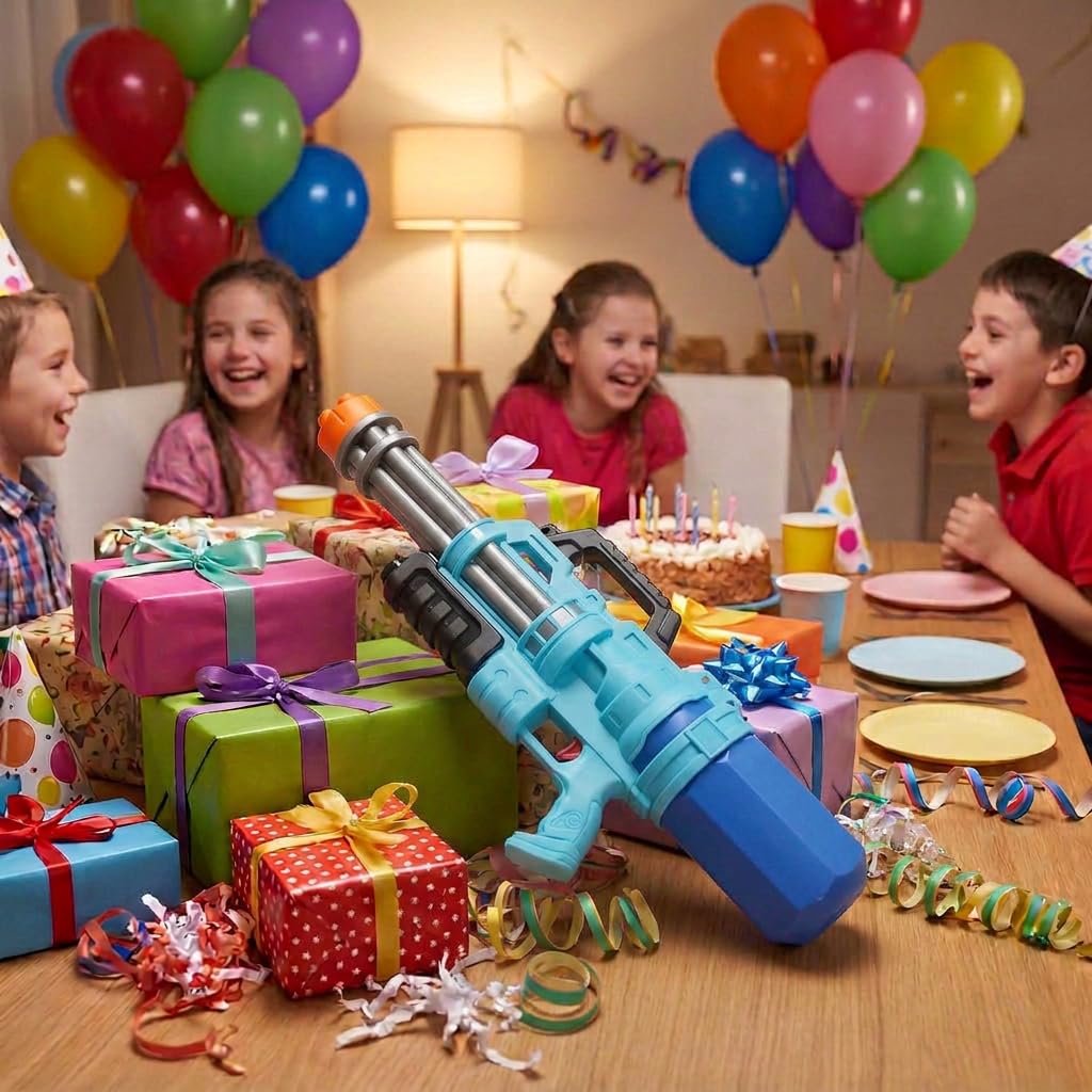 Pistola ad Acqua Potente Fucile ad Acqua a Lunga Distanza Water Gun Battle Capiente Per Adulti, Gioco Estivo Divertente Mare, Piscina, Parco, Mitra ad Acqua Ricarica Veloce
