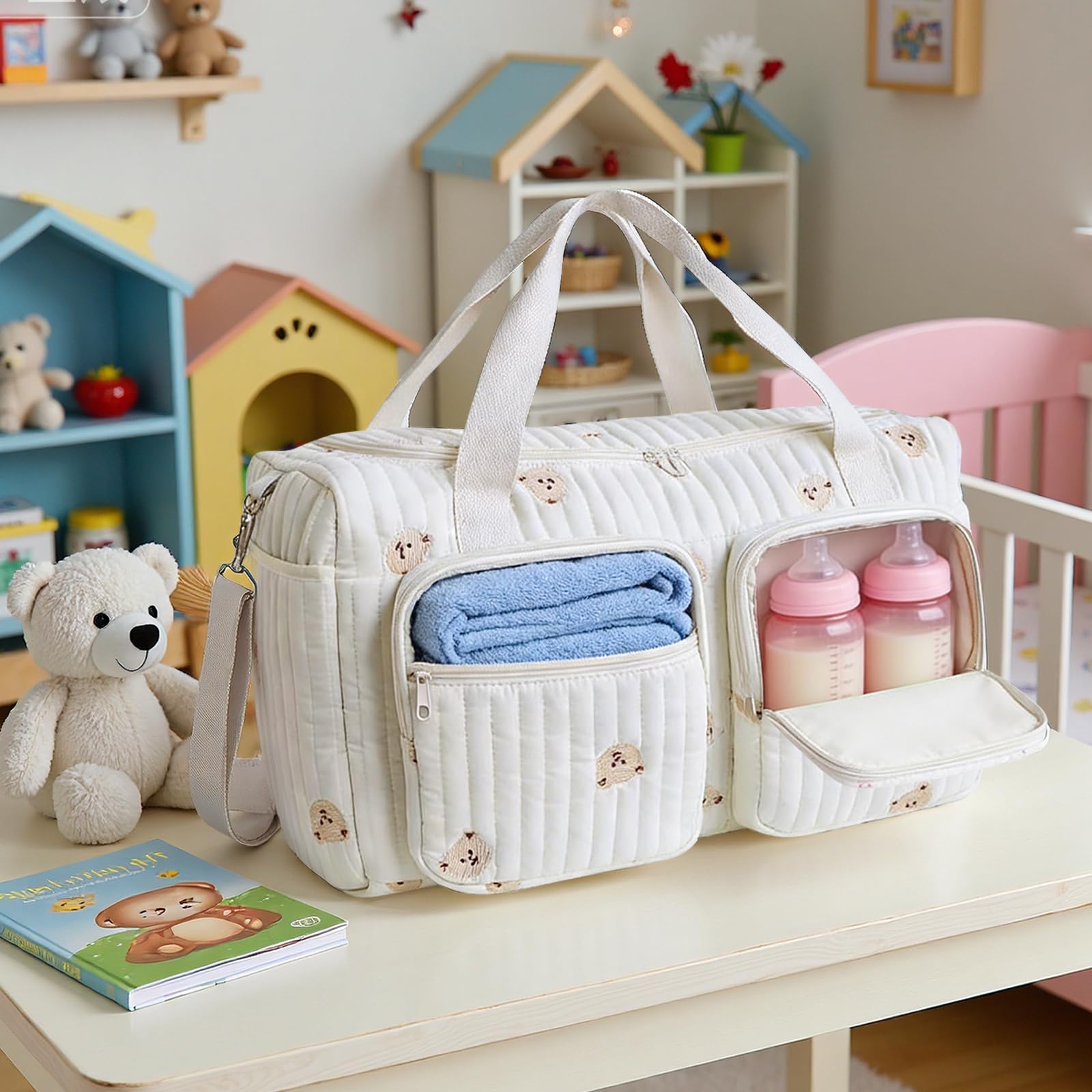 Borsa per Pannolini Multiuso per la Mamma: Borsa per Maternità e Neonato - Borse per Pannolini imbottite leggere per Maternità e Cambio del Bambino per l'ospedale