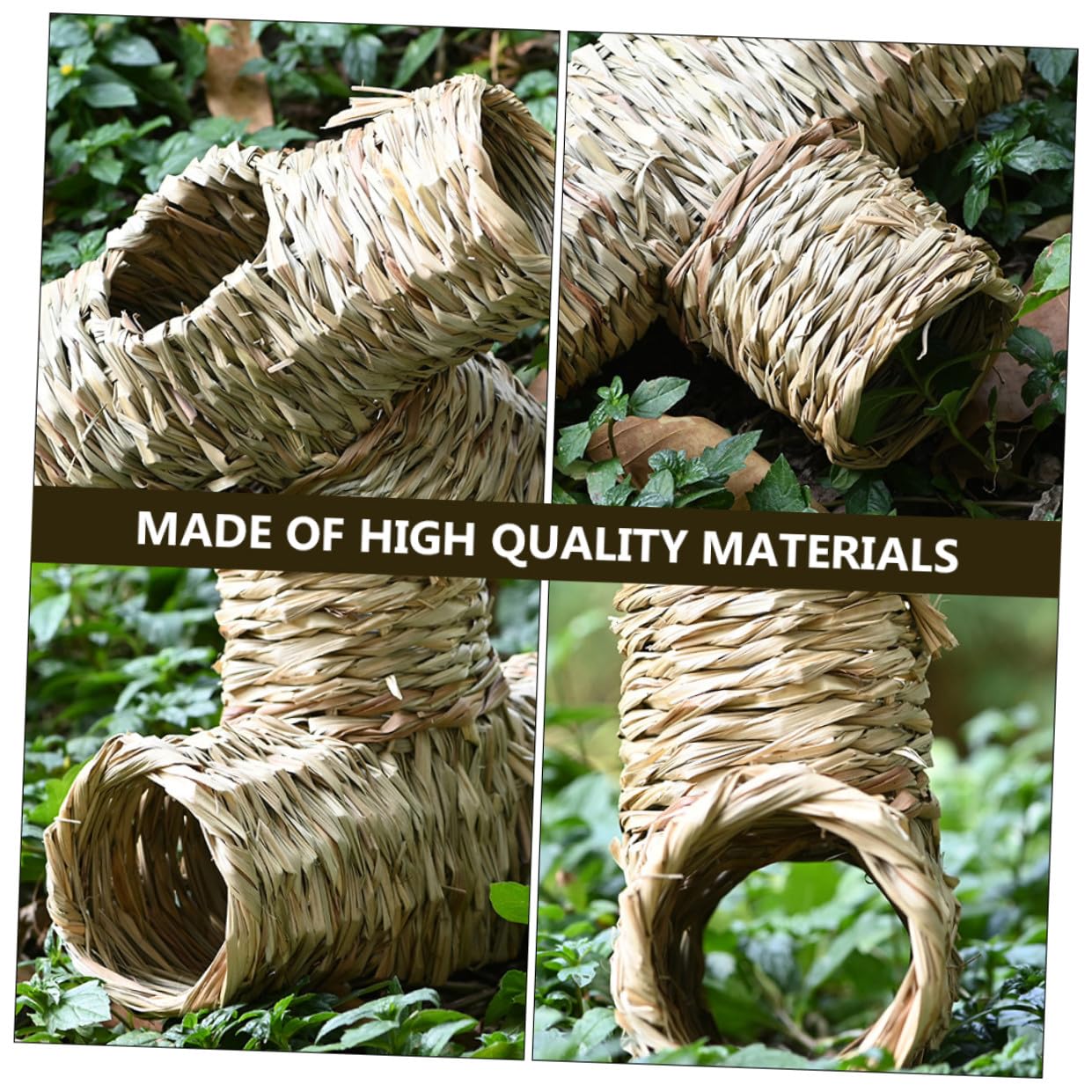 VANZACK 2piezas Hamster Hut De Natural Juguete para Hámster y Roedores Accesorio para Diseño y Mano