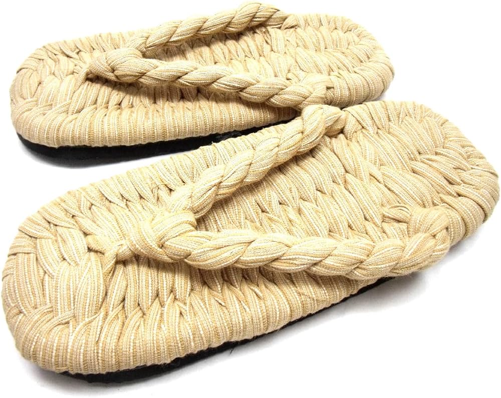 外履き用布ぞうりソール付き わらじ色(SJ-27) Sサイズ(23cm)