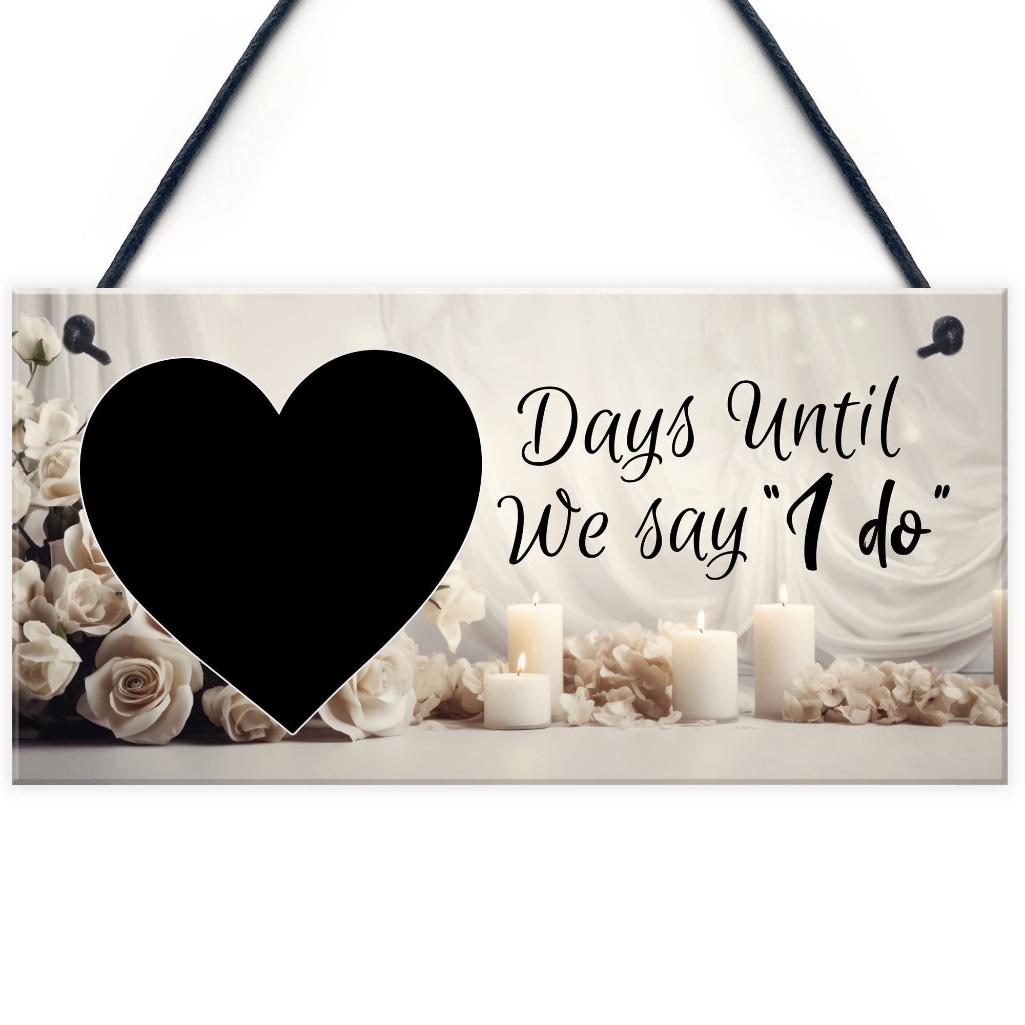 Red Ocean Wedding Countdown Days Until We Say I Do - Wedding Count Down Engagement Gifts - Mr And Mrs To Be, Bride To Be, Husband To Be Gifts - Fiance Gifts