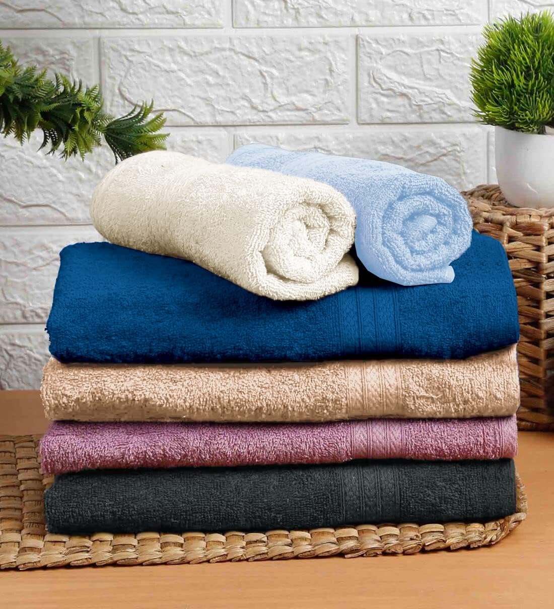 Cloth Fusion 600 GSM Hand Towel Set of 2 | 100% Bamboo |Ultra Soft, Absorbent & Quick Dry Towel for Gym, Pool, Travel, Spa and Yoga | 40 x 60 cm (‎Multi) (01 Multi) (B0DFWHP29M) Amazon Price History, Amazon Price Tracker