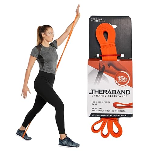 Miniatura 12 de THERABAND Bandas de alta resistencia, juego de 2 súper bandas elásticas para mejorar la flexibilidad, rehabilitación de lesiones y entrenamientos de