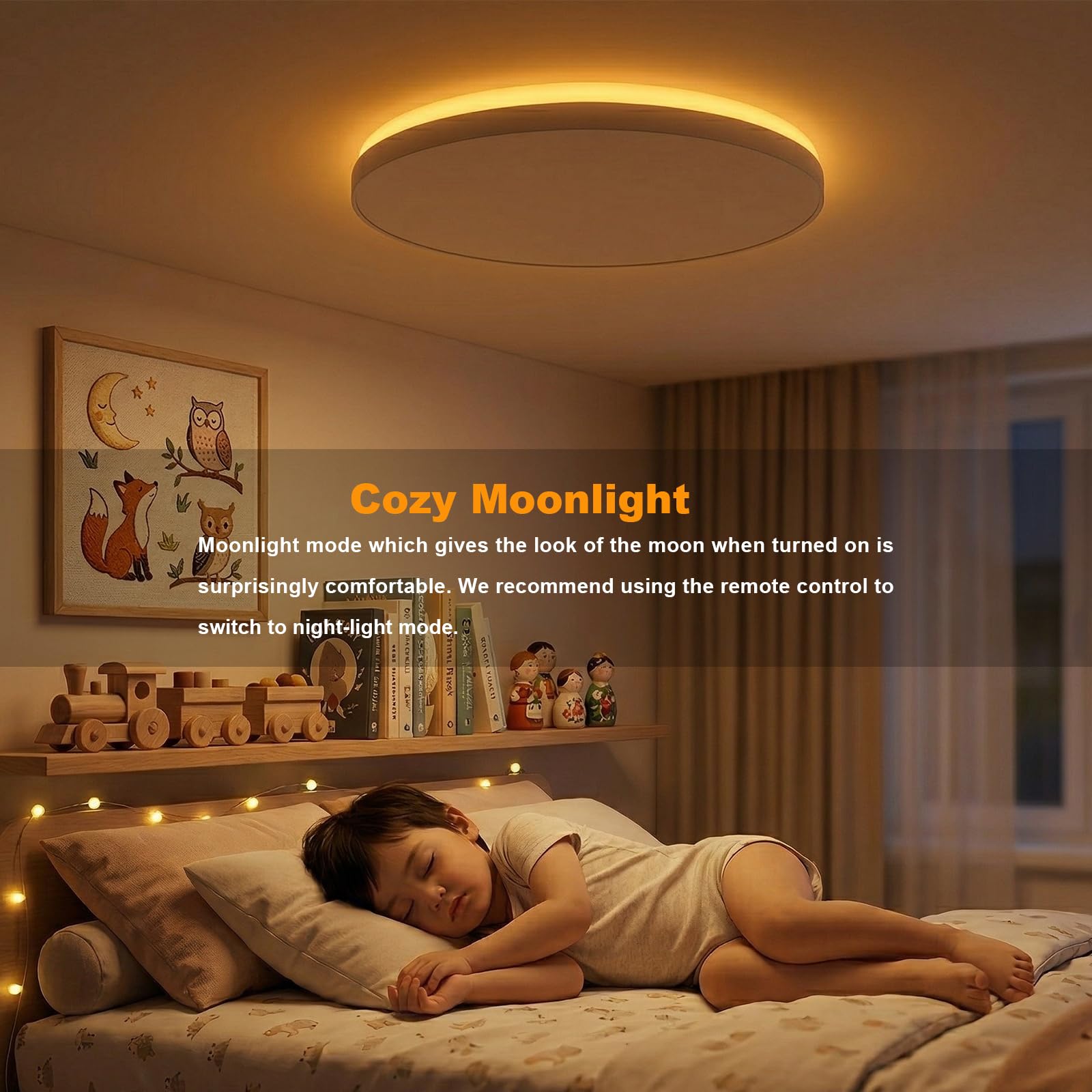 YEELIGHT Smart Deckenleuchte, 23W 1500LM LED Deckenlampe Dimmbar mit Fernbedienung, Ra95 Nachtlicht mit 2700K-6500K, Kompatibel mit Alexa & Google Assistant für Wohnzimmer Schlafzimmer Küche Flur 32cm