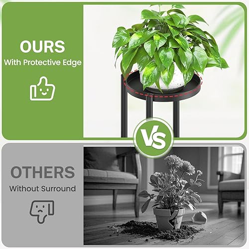 Miniatura 5 de iDavosic.ly Soporte para plantas de 5 niveles para interiores y exteriores, estante de esquina escalonado para múltiples macetas, estante de