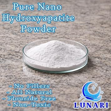 100% Pure Nano Hydroxyapatite Tooth Powder Enamel Remineralization Support, Fluoride-Free Toothpaste Additive for Sensitivity & Cavity Defense, Pure HAp Powder 1000g