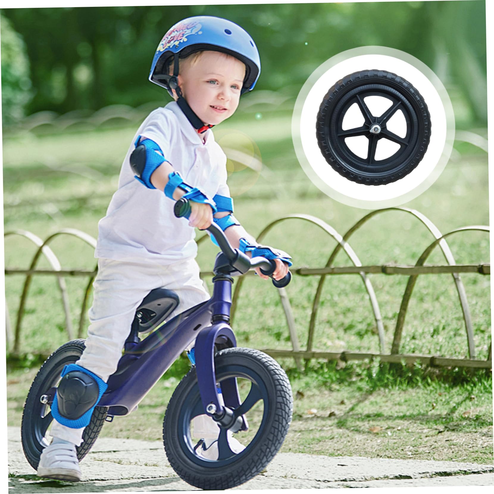 1 Paire de Roues de vélo Remplacement pour Enfants, Roue vélo d'équilibre 12 Pouces, Accessoires réparation légers pour vélos et Entretien, Roues d'entraînement pour 12 Pouces, entraîneme