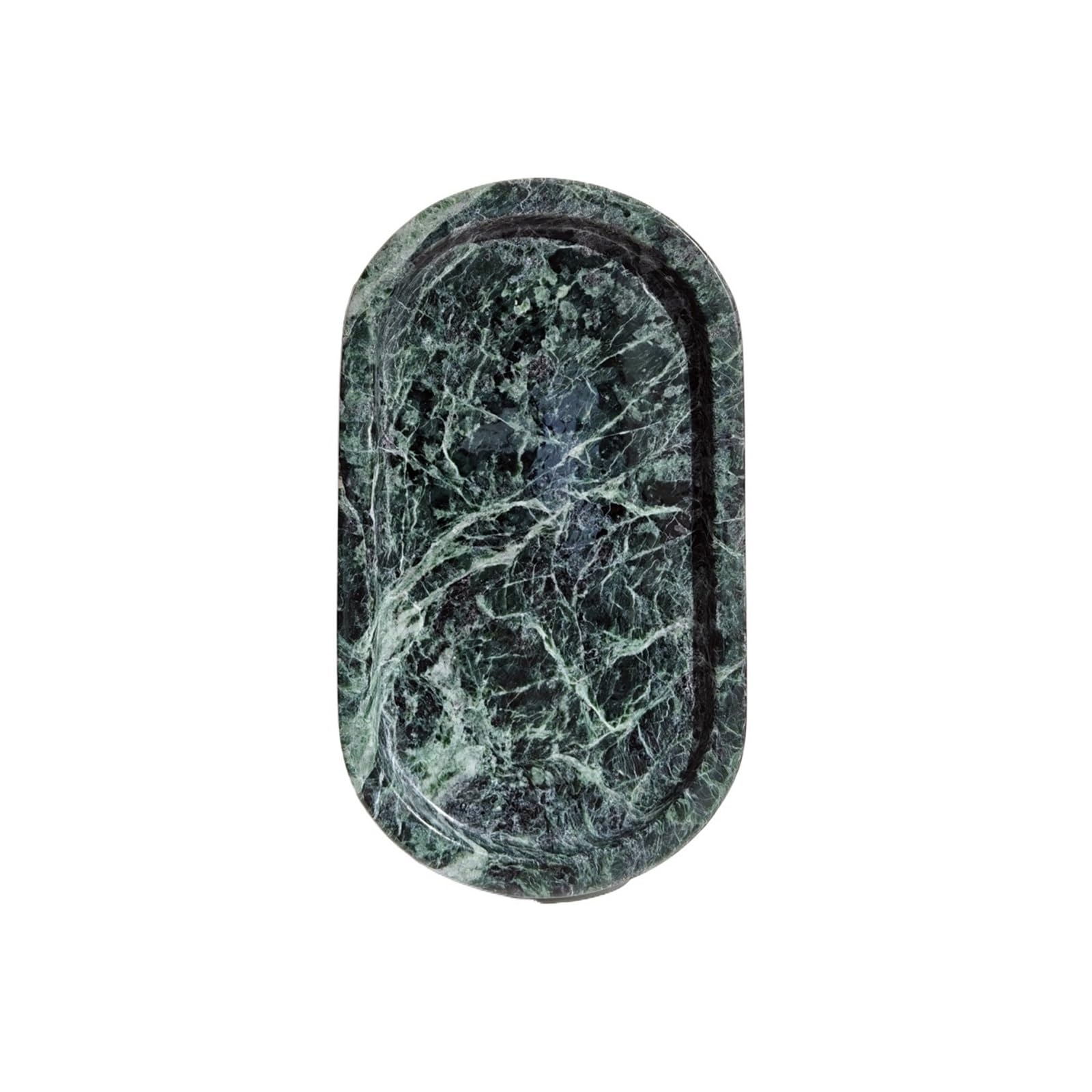 Marble Oval Tray For Perfume Candles Jewelry Cosmetic Storage Plate(Style 04)